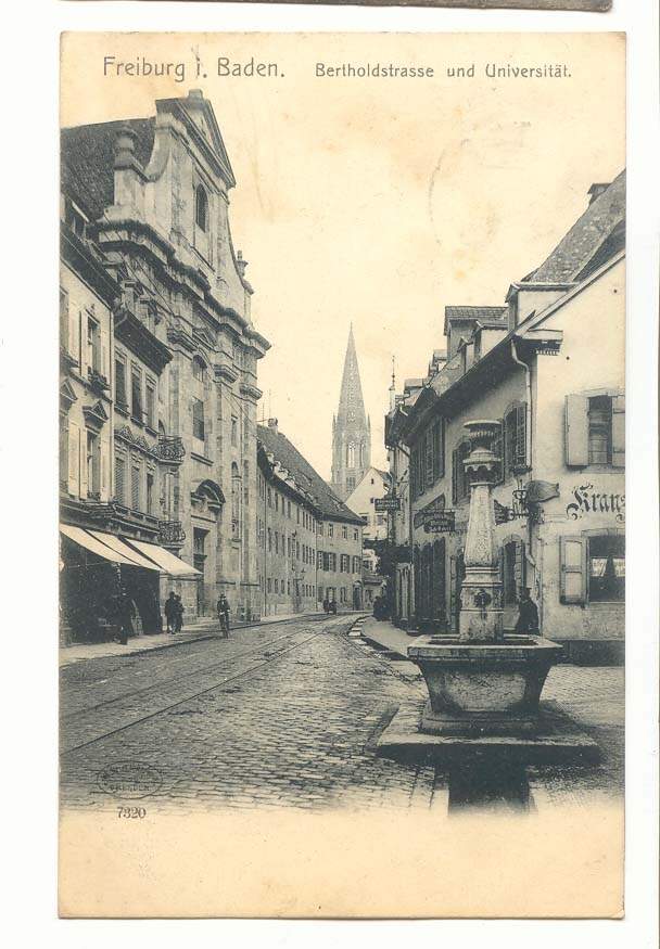 Allemagne CPA Freiburg i Baden Berholdstrasse und Universitat