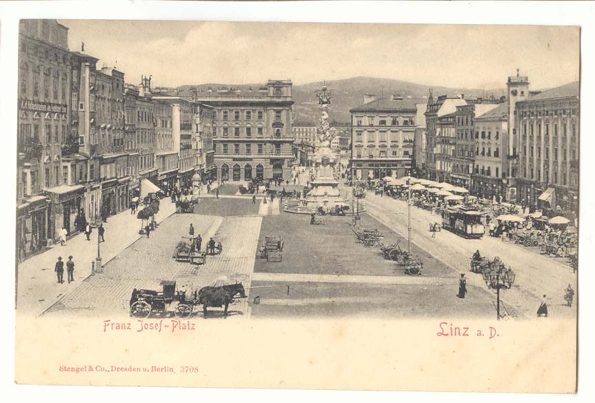 Allemagne Linz CPA Franz Josef platz