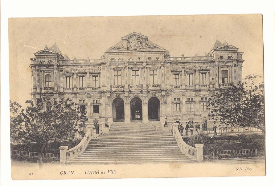 Algerie Oran CPA L'hotel de ville