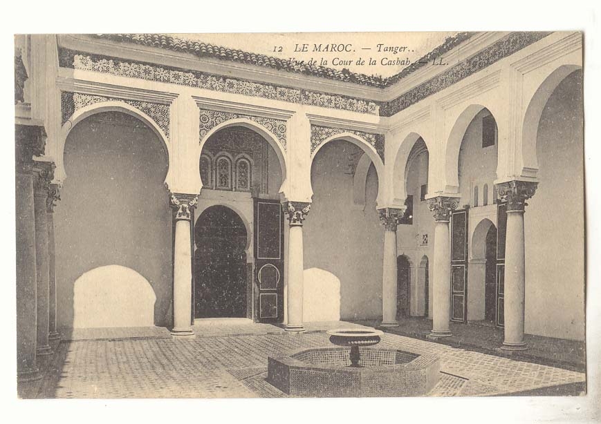 Maroc Tanger CPA Vue de la cour de la Casbah
