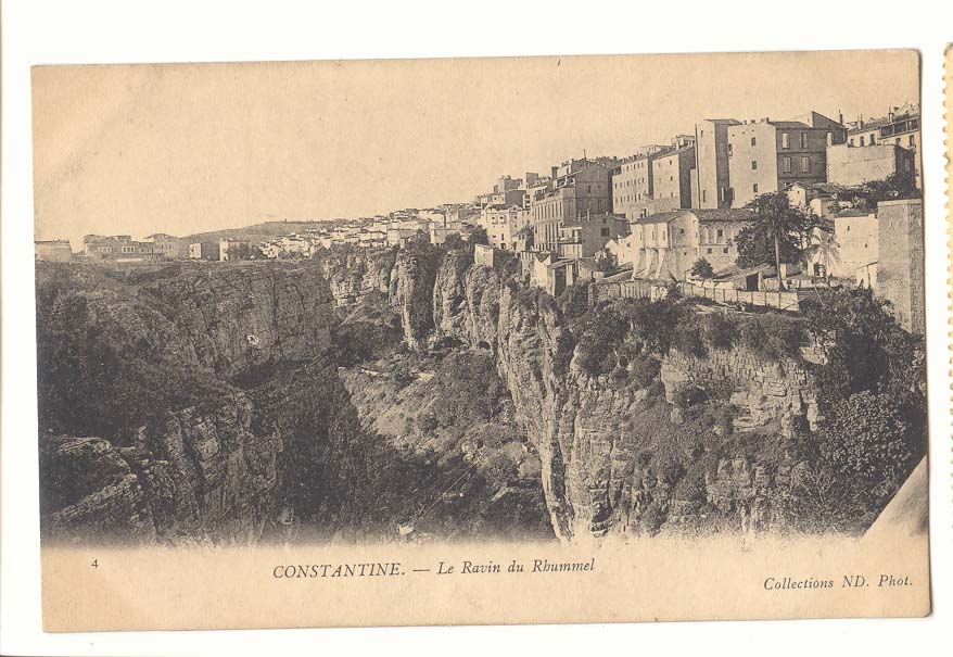 Algerie Constantine CPA Le ravin du Rhummel