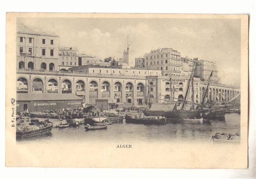 Algerie Alger CPA (port bateau ship)