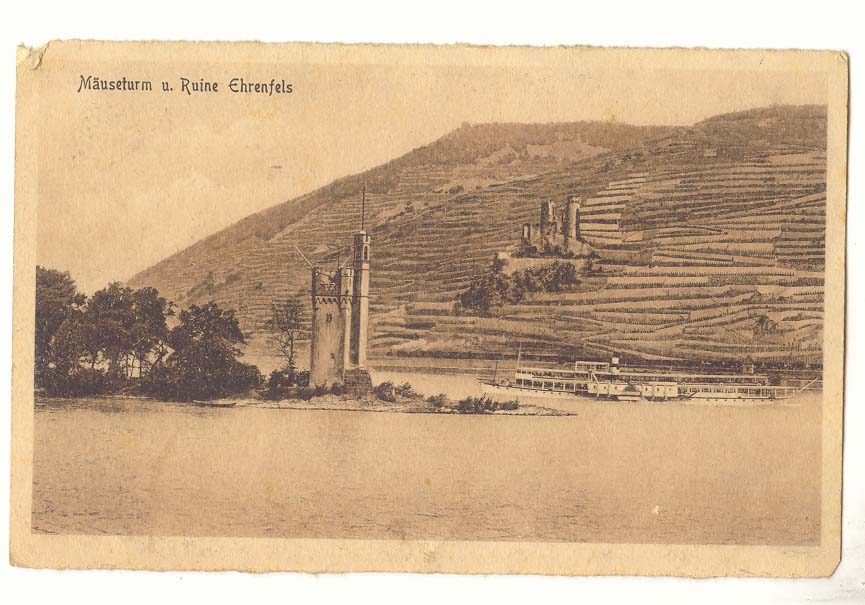 Allemagne Museturn u Ruine Ehrenfels CPA 