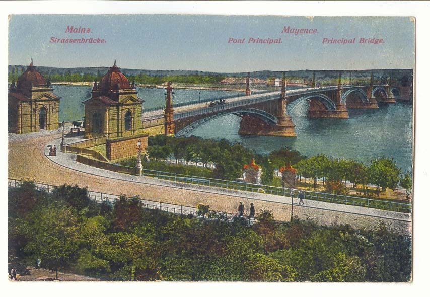 Allemagne Mainz Mayence CPA Pont principal