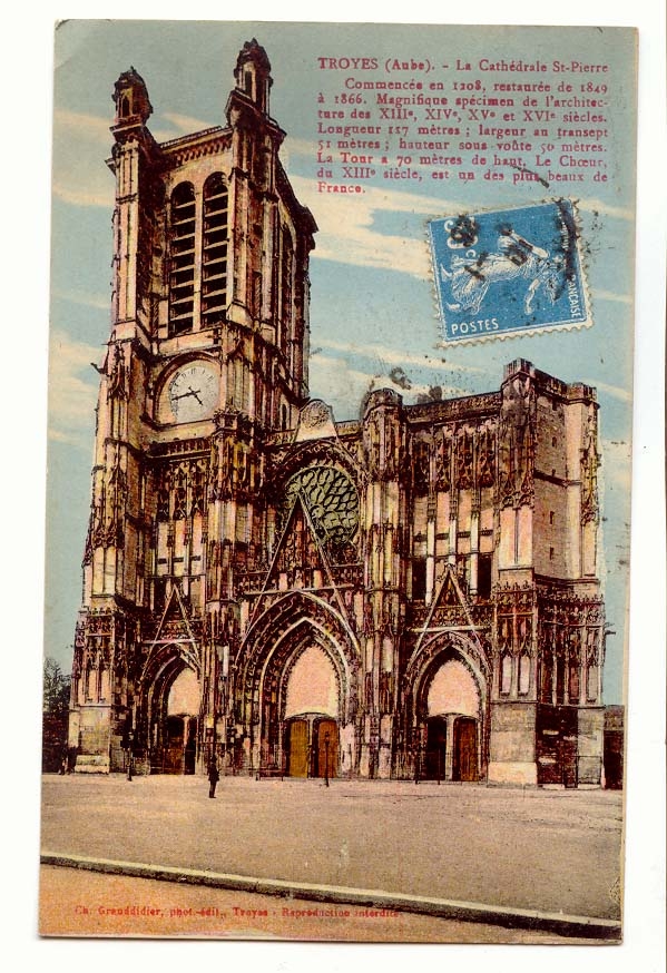 Troyes CPA La cathedrale St Pierre