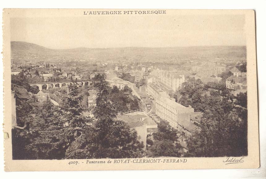 CPA Panorama de Royat Clermont Ferrand