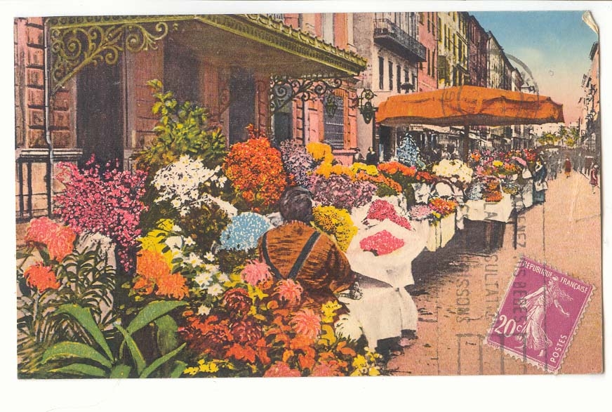 Nice CPA Le marche aux fleurs