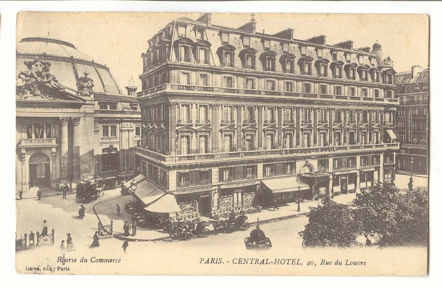 Paris (1er) CPA Central Hotel 40 rue du Louvre