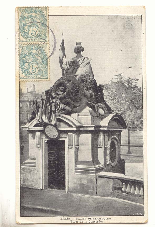 Paris (8eme) CPA Statue de Strasbourg Place de la Concorde