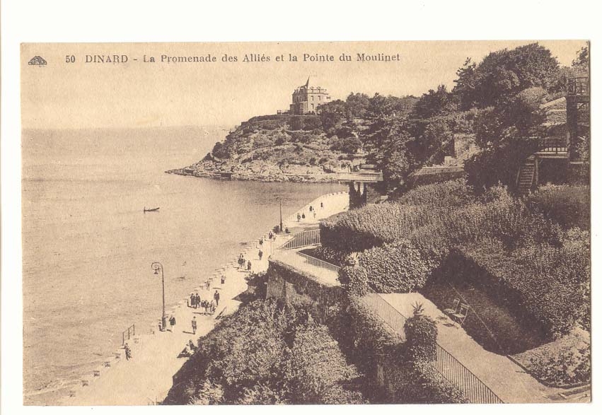 Dinard CPA La promenade des alles et pointe du Moulinet