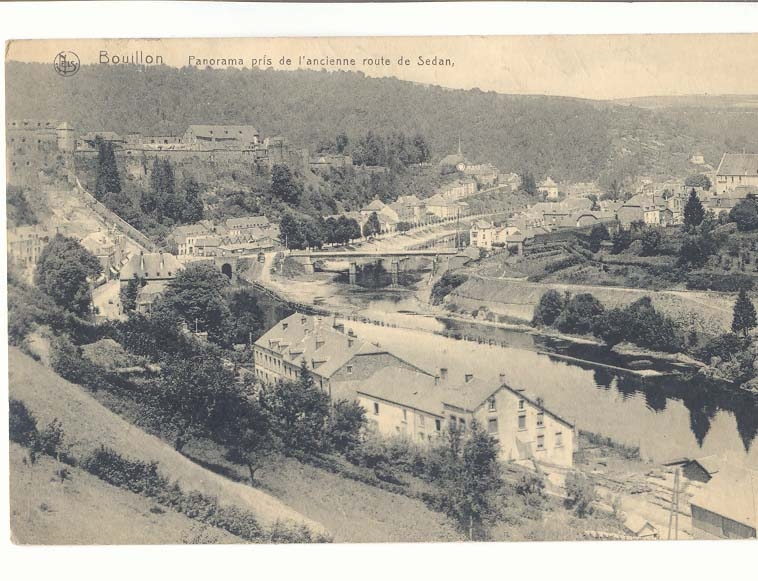 Bouillon CPA PAnorama pris de l'ancienne route de Sedan