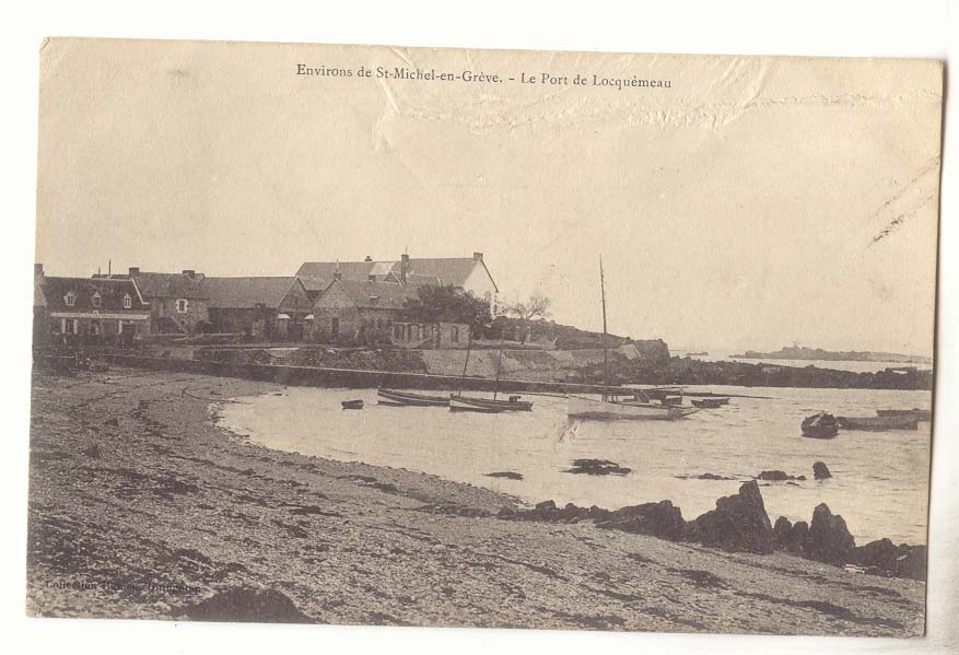Environs de St Michel en Greve CPA Le port de Locquemeau