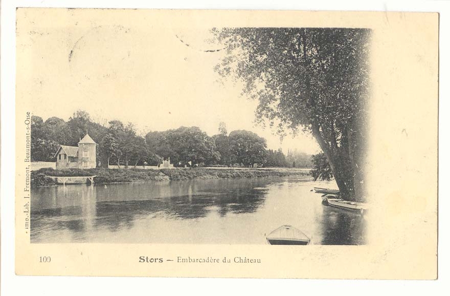 Stors CPA Embarcadere du chateau