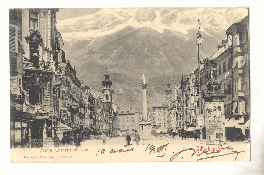 Autriche Austria CPA MAria Theresienstrasse