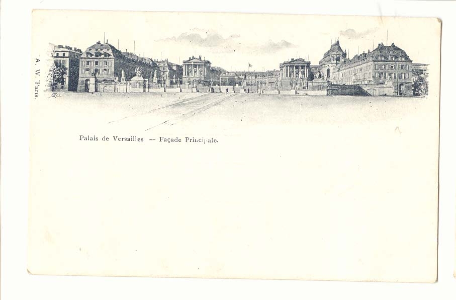 Palais de Versailles CPA Facade principale