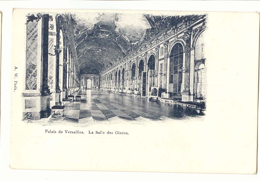 Palais de Versailles CPA La salle des glaces