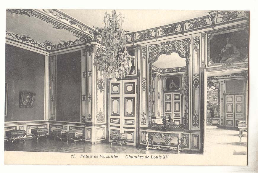 Palais de Versailles CPA Chambre de Louis XV