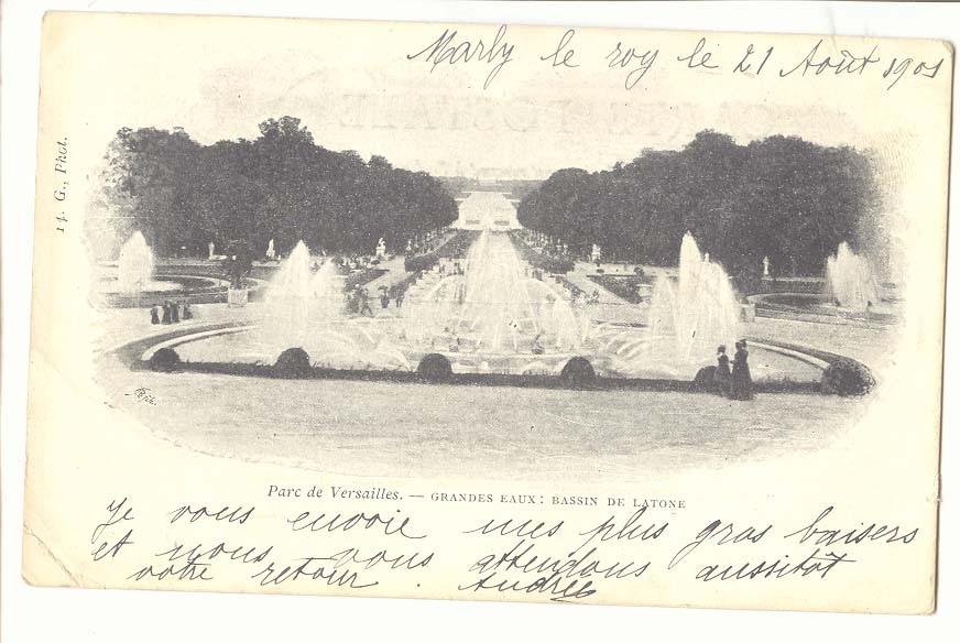 Parc de Versailles CPA Grandes eaux : bassin de Latone