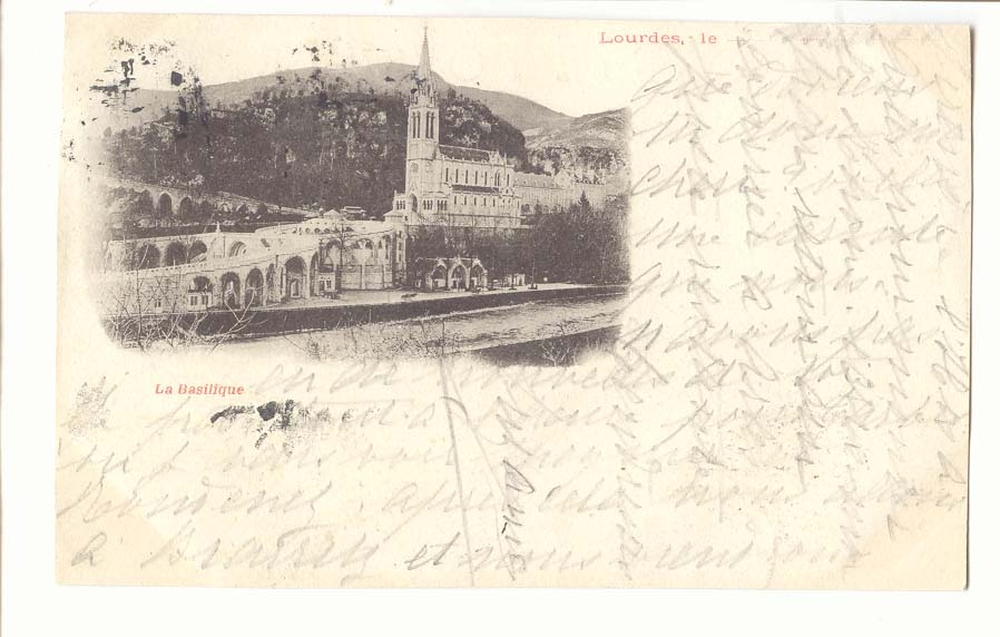 Lourdes CPA La basilique