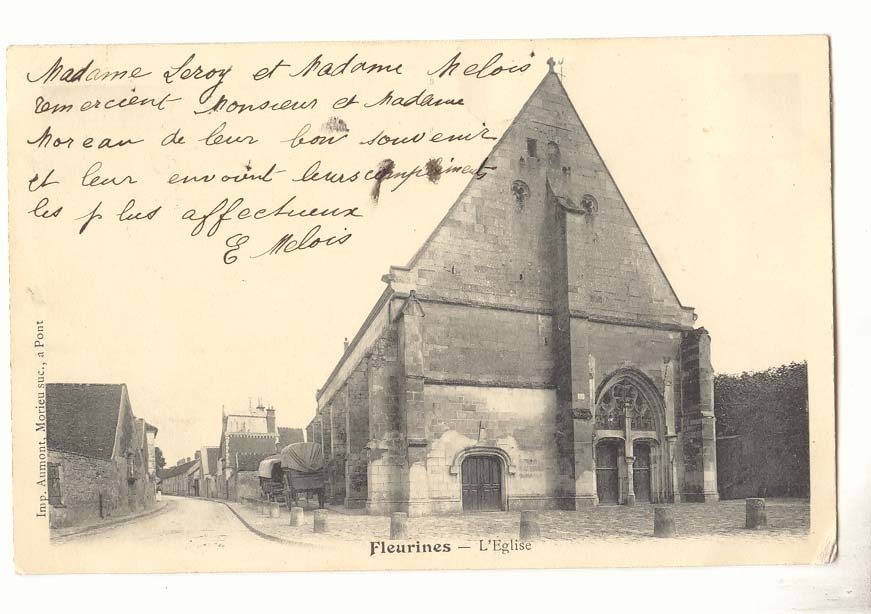 Fleurines CPA L'eglise