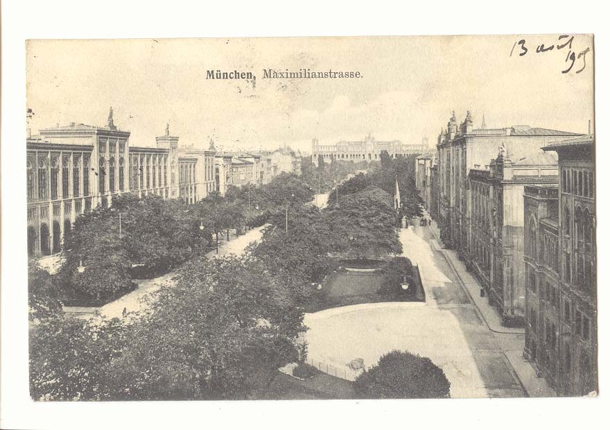 Allemagne Munchen CPA Maximilianstrasse