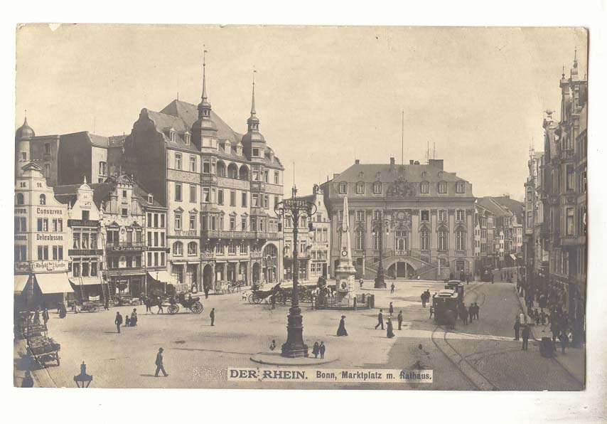 Allemagne Der Rhein CPA bonn Markpltaz m Rathaus