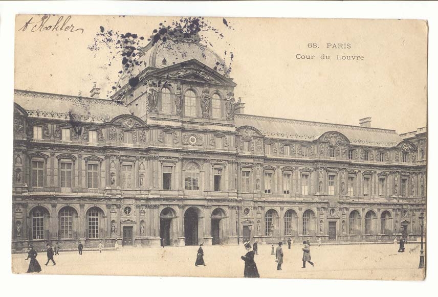 Paris (1er) CPA Cour du Louvre