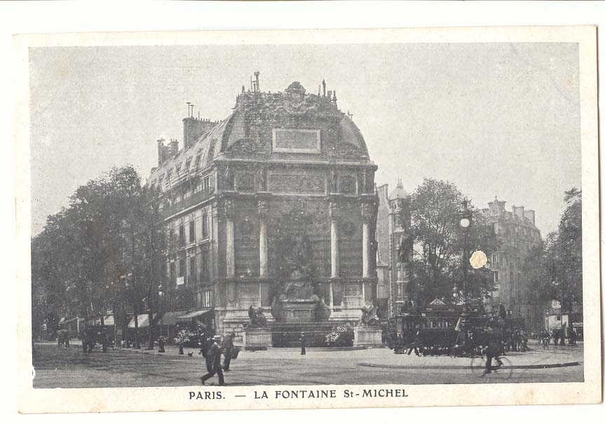 Paris (5eme) CPA La fontaine St Michel