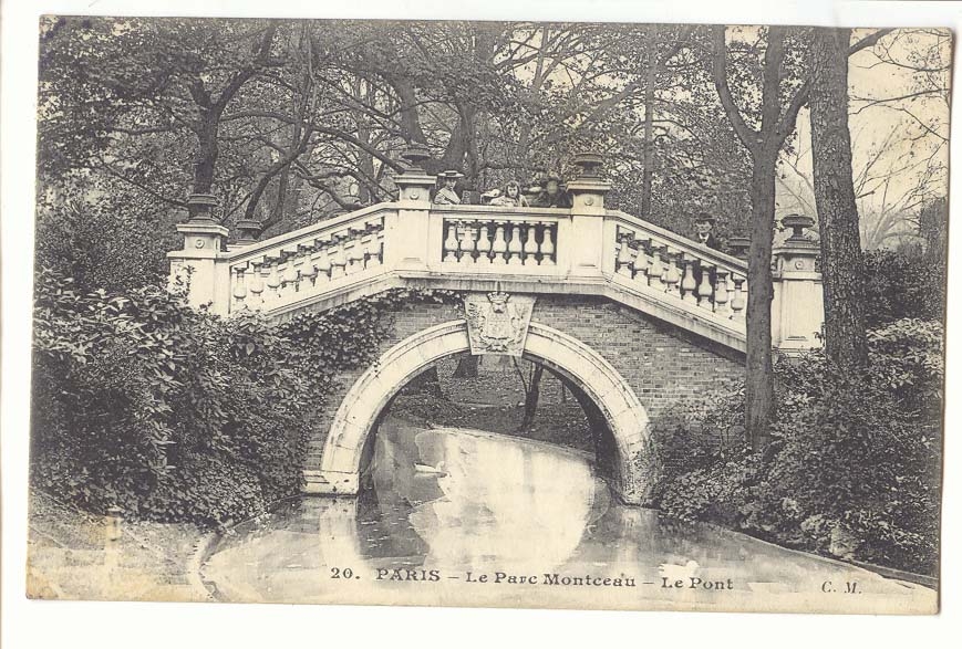 Paris (17eme) CPA Le parc Monceau Le pont