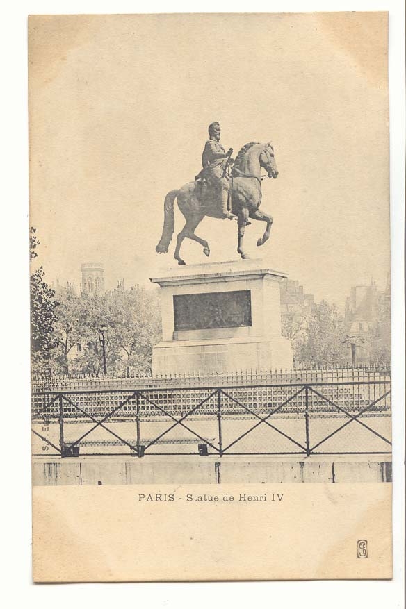 Paris CPA statue de Henti IV