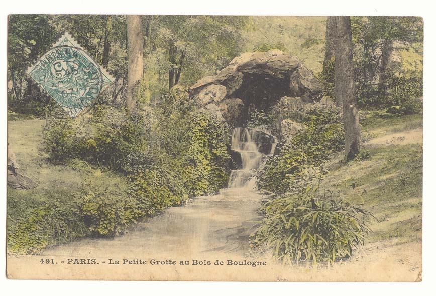 Paris CPA La petite grotte au bois de Boulogne