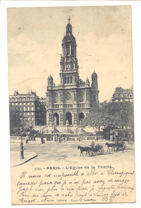 Paris (9eme) CPA L'eglise de la Trinite