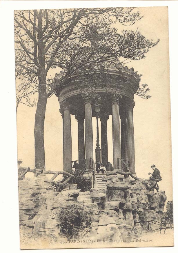 Paris (19eme) CPA Buttes Chaumont Le Belvedere