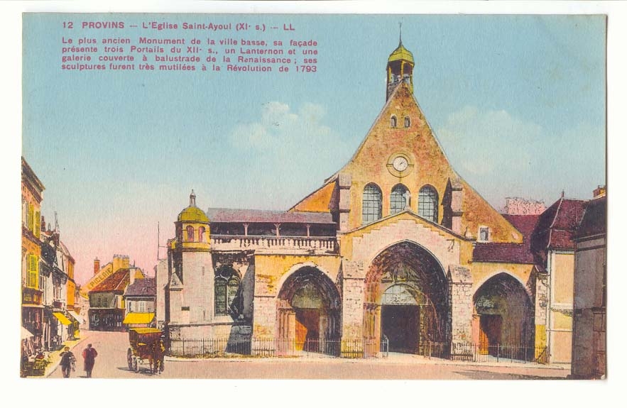 Provins CPA L'eglise Saint Ayoul (11eme)