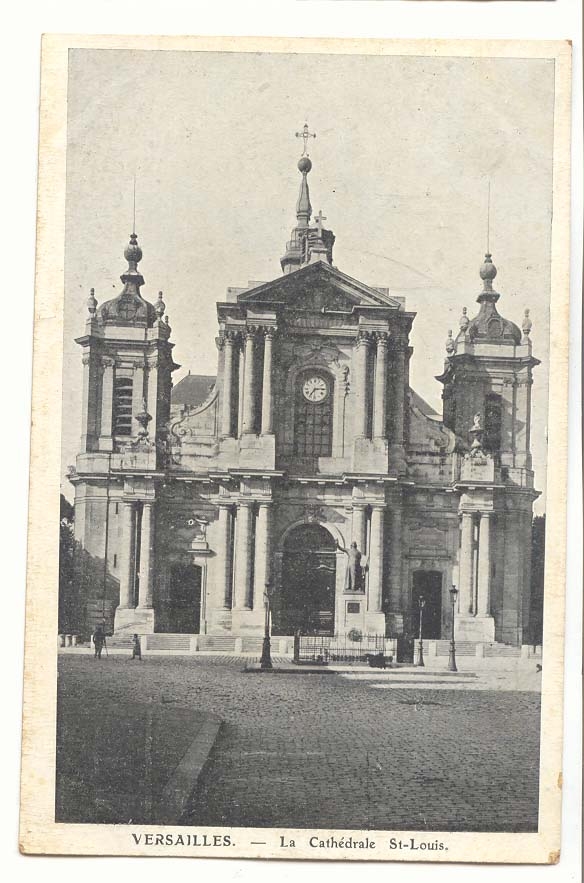 Versailles CPA La cathedrale Saint Louis