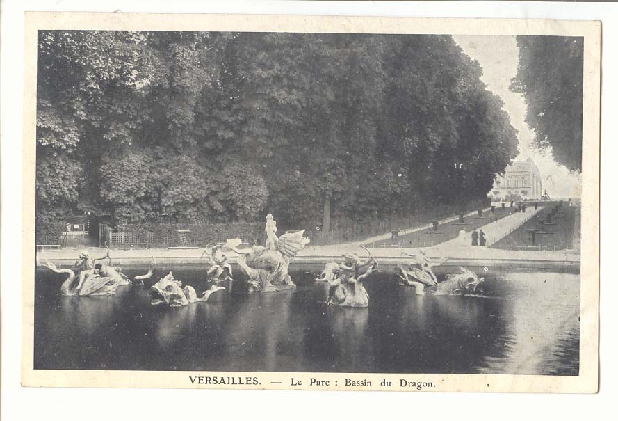 Versailles CPA Le parc : bassin du Dragon