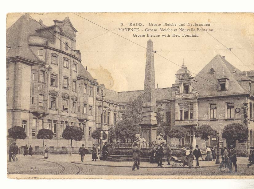 Mayence Mainz CPA Grosse Bleiche et nouvelle fontaine 