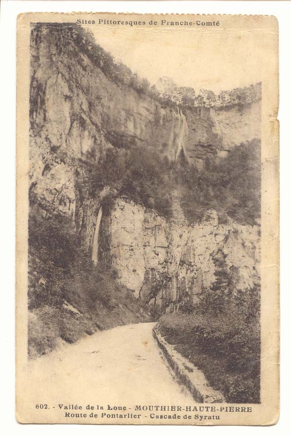 Franche Comte CPA Vallee de la Loue Mouthier Haute Pierre Route de Pontarlier Cascade de Syratu