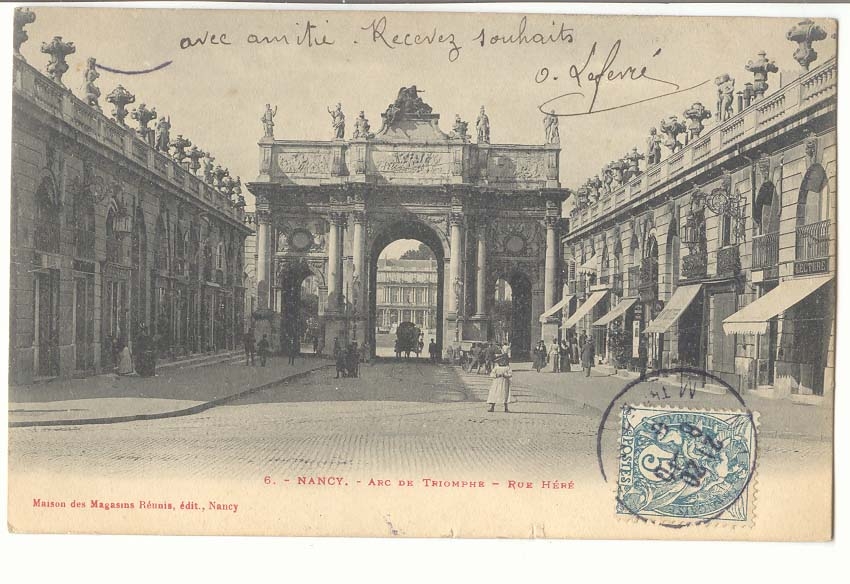 Nancy CPA Arc de Triomphe Rue Here