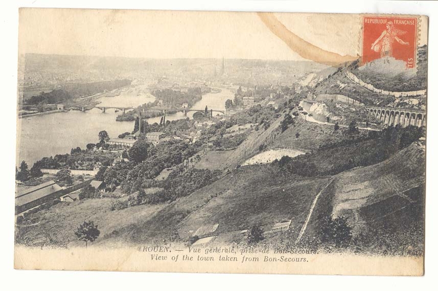 Rouen CPA Vue generale prise de Bon SEcours