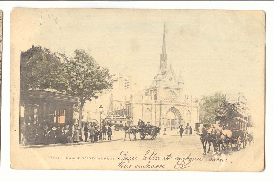 Paris (8eme) CPA Eglise Saint Laurent