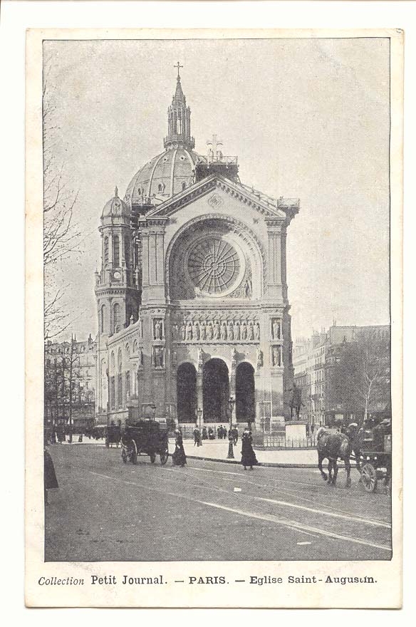 Paris (8eme) CPA Eglise Saint Augustin