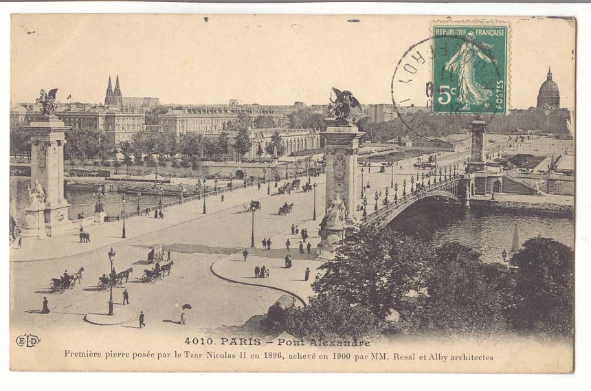 Paris (8eme) CPA Pont Alexandre