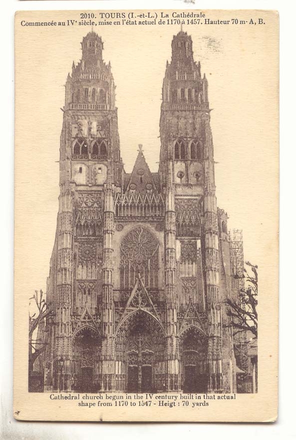 Tours CPA La cathedrale 
