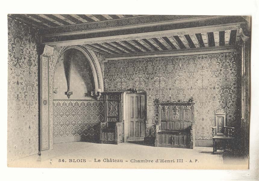 Blois CPA Le chateau chambre d'Henri II