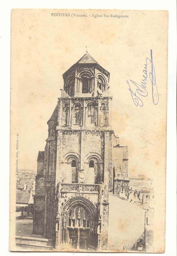 Poitiers CPA Eglise Ste Radegonde