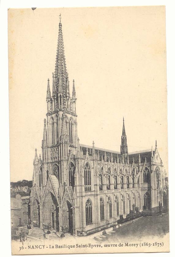 Nancy CPA La basilique Saint epvre oeuvre de Morey (1863-1875)