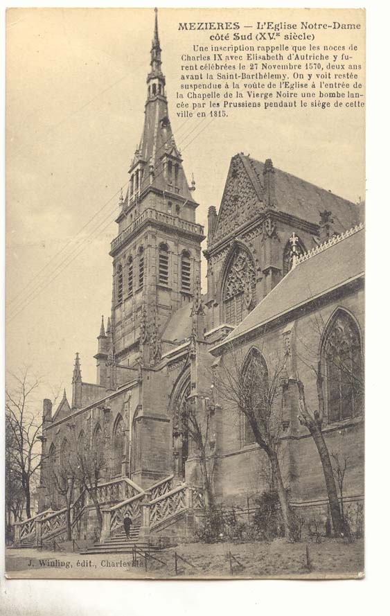 Mezieres CPA L'eglise Notre DAme cote sud
