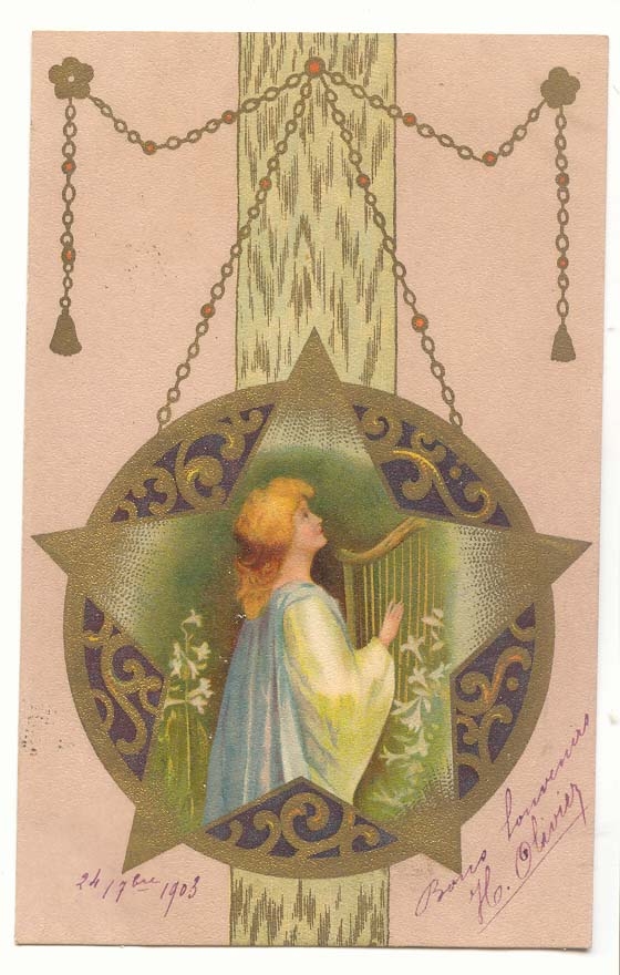 CPA Voeux Fantaisie