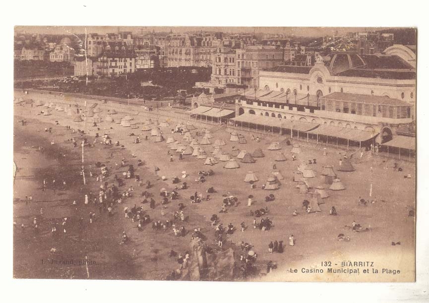 biarritz CPA Le casino municipal et la plage